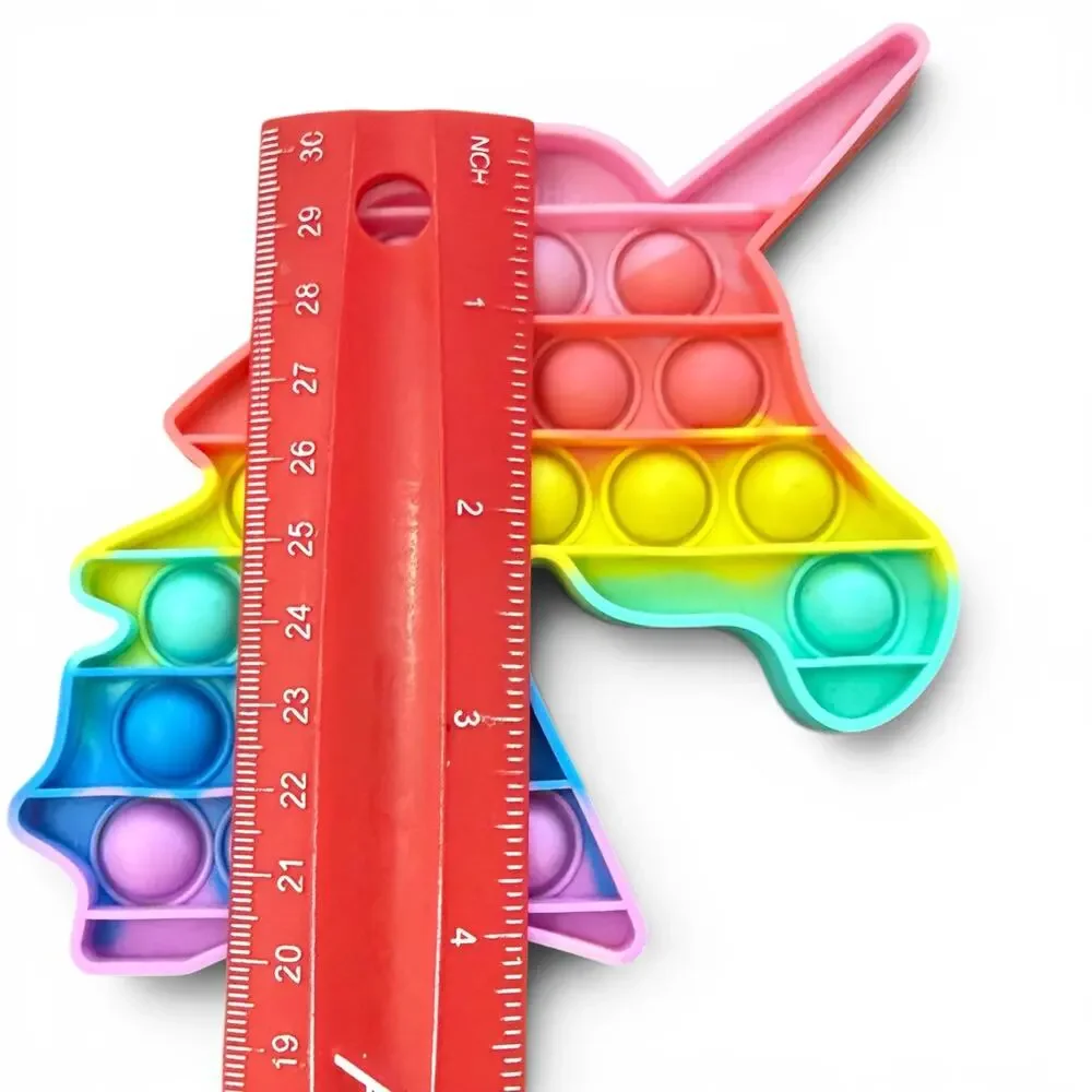 Push Pop Bubble Sensory Rainbow Bear Unicorn Toy